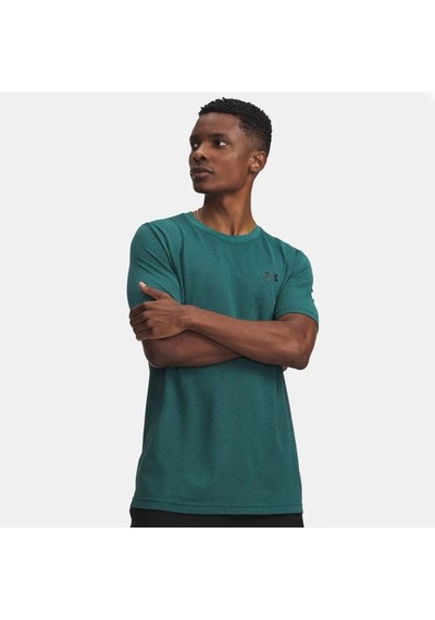 Under Armour Heavyweight Armour Label Erkek Yeşil Tişört