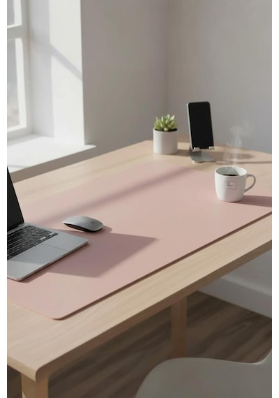Gaming Oyuncu Klavye Fare Altlığı Kaymaz Taban Büyük Mouse Pad Pu Bk 1000 450mm Pembe