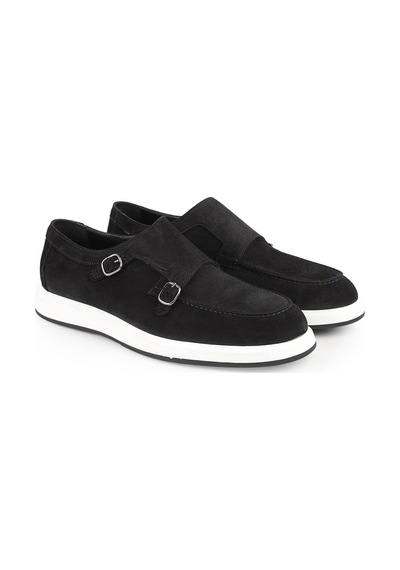 Lbr H1010 Hakiki Deri Monkstrap Loafer Erkek Süet Üst, Ortopedik Hafif Eva Taban, Casual Günlük Siyah Lbr H1010 Hakiki Deri Monkstrap Loafer Erkek Süet Üst, Ortopedik Hafif Eva Taban, Casual Günlük Siyah