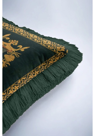 Saray Ihtişamı Lüx Saçaklı Yastık Kılıfı-asil Kraliyet Motif Yeşil Gold Püsküllü Kırlent Kılıfı Deniz Ada Yeşili Saray Ihtişamı Lüx Saçaklı Yastık Kılıfı-asil Kraliyet Motif Yeşil Gold Püsküllü Kırlent Kılıfı Deniz Ada Yeşili