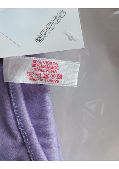 Pijamoni Kadın Milan Bisiklet Yaka Uzun Kol İnce Pijama Takımı 7600/18 - 1 Adet Nar