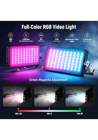 Neewer Sl90 Rgb Mini Mobil Video Işığı
