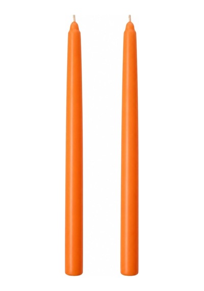 2'li Şamdan Turuncu Mum Seti 25 Cm Dekoratif İnce Şamdan Mum, Kokusuz Parafin Wax,%100 Pamuk Fitil, El Döküm, U Çok Renkli 2'li Şamdan Turuncu Mum Seti 25 Cm Dekoratif İnce Şamdan Mum, Kokusuz Parafin Wax,%100 Pamuk Fitil, El Döküm, U Çok Renkli