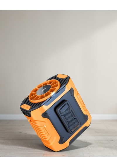 Turbo Mini Fan, Dijital Ekranlı Şarjlı Sessiz Taşınabilir