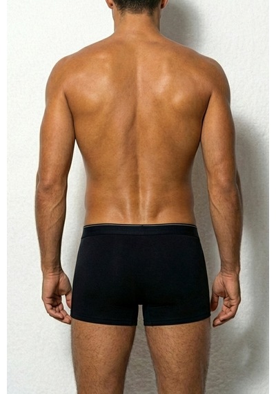 Auw Erkek Pamuklu Modal Basic Boxer 3'lü - Softfit Siyah