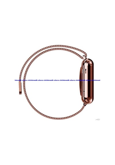 Apple Uyumlu Watch 38Mm Celik Orme Kordon Rose Gold