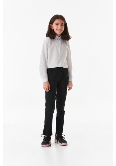 Fullamoda Beli Lastikli Straight Erkek Çocuk Pantolon 24mcck254212215-siyah Siyah