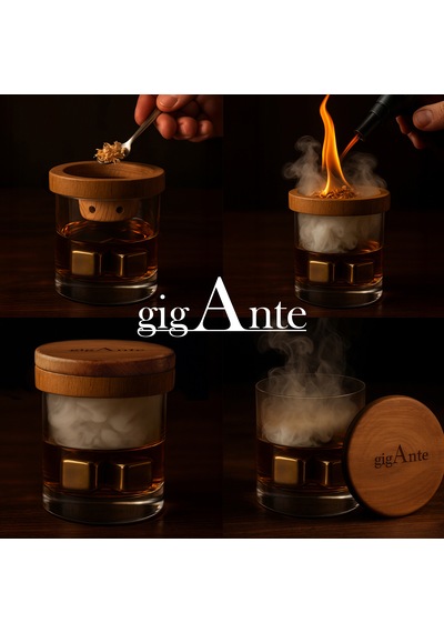 Gigante Black Viski & Kokteyl Tütsüleme Seti