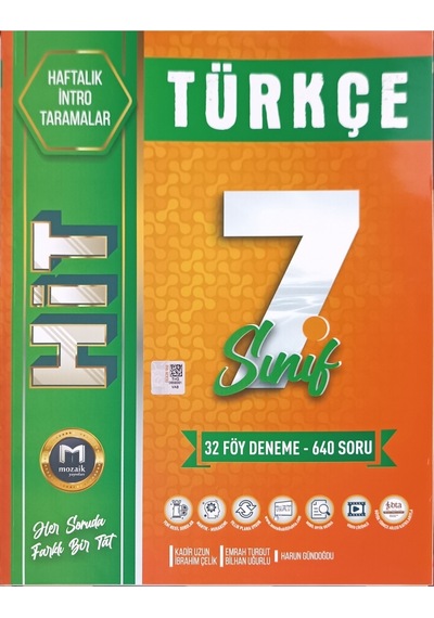 7. Sınıf Türkçe 32'li Deneme -  Mozaik