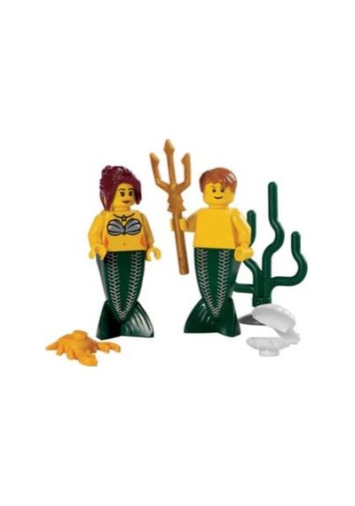 Lego Minifigür Merman And Mermaid Pi140a/pi139