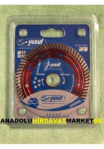 Yusuf 115 Mm Seramik Porselen Granit Mermer Kesici Elmas Testere