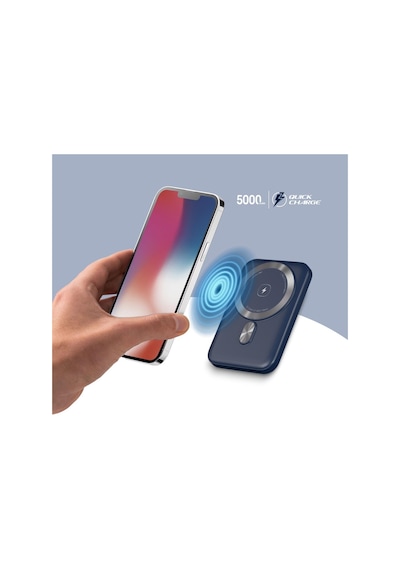 Polosmart Pbs133 Magsafe Kablosuz Hızlı Şarj Powerbank 5000 Mah 15w Lacivert