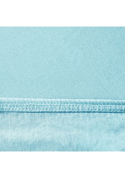 Soft Çift Kişilik Lastikli Çarşaf - Mavi - 180x200 Cm Renkli