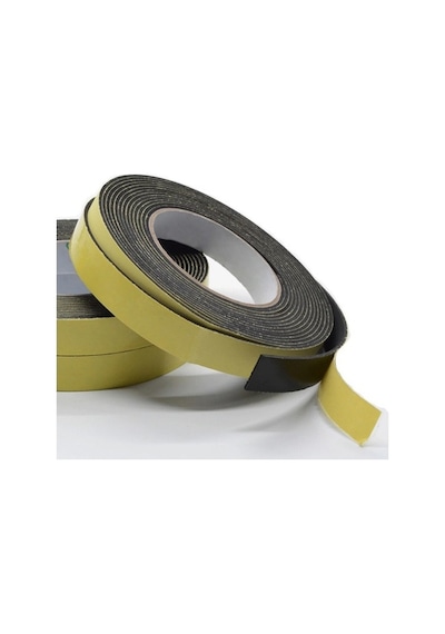 Contacall Yapışkan Kapı Pencere Bandı Kapı Pencere Süngeri Eva 5Mmx30Mm Siyah-10 M