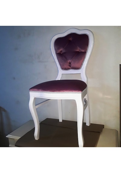 Bengimobilya Sandalye Lükens Aslan Model Kayın Ayak Parlak Ceviz Baby Face Mo