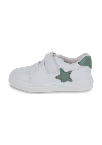 First Step S-1000 Yıldızlı Cırt Cırtlı Kız Bebek Günlük Spor Ayakkabı Beyaz - Mint Yeşili