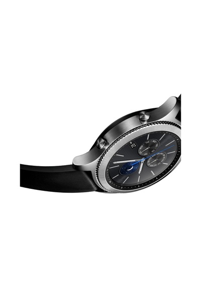 Samsung Uyumlu Gear S3 Classic Tek Kanat Kordon Deri Kayış Small (S)
