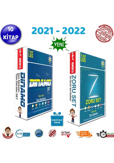 Tonguç Akademi 8. Sınıf Lgs Dinamo Soru Ve Zoru Bankası Full Set