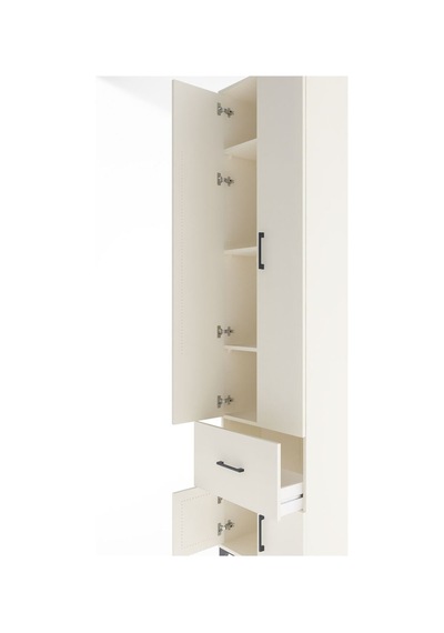 Arges Dolap 4 Raflı Tek Çekmeceli 4 Kapaklı 60x30x243 Aytaşı-... Aytaşı
