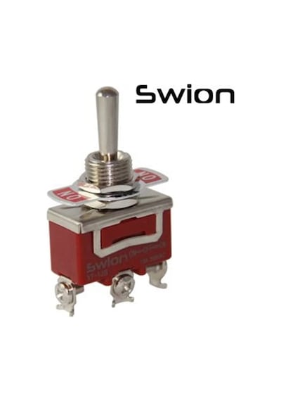 Mr-155s Toggle Swıtch Büyük Boy On -off- On 3 Bacaklı Vidalı İki Tarafa Yaylı Swıon 15a