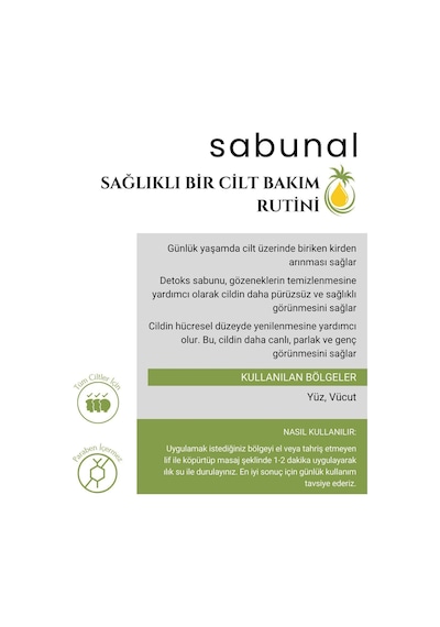 Sabunal  Sabunu 4 Adet - Doğal Cilt Temizleme Sabunu