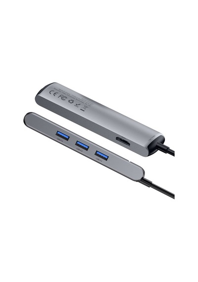 Baseus Usb Type C 6In1 Hdmı 3X Usb 3.0 Rj45 Çoğaltıcı Adaptör