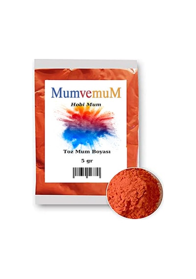 Turuncu Toz Mum Boyası- Turuncu