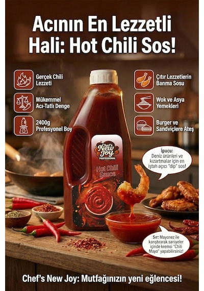 Hot Chili Sosu 2400 G X 6 Adet - 1 Koli Koli Bazlı Avantaj Paketi