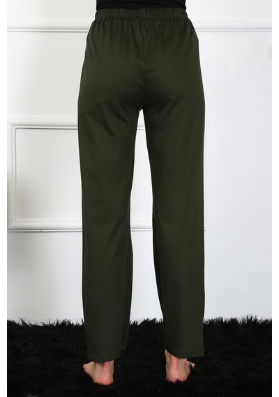 Akbeniz Kadın Pamuklu Tek Alt Pijama 27497 - M Haki
