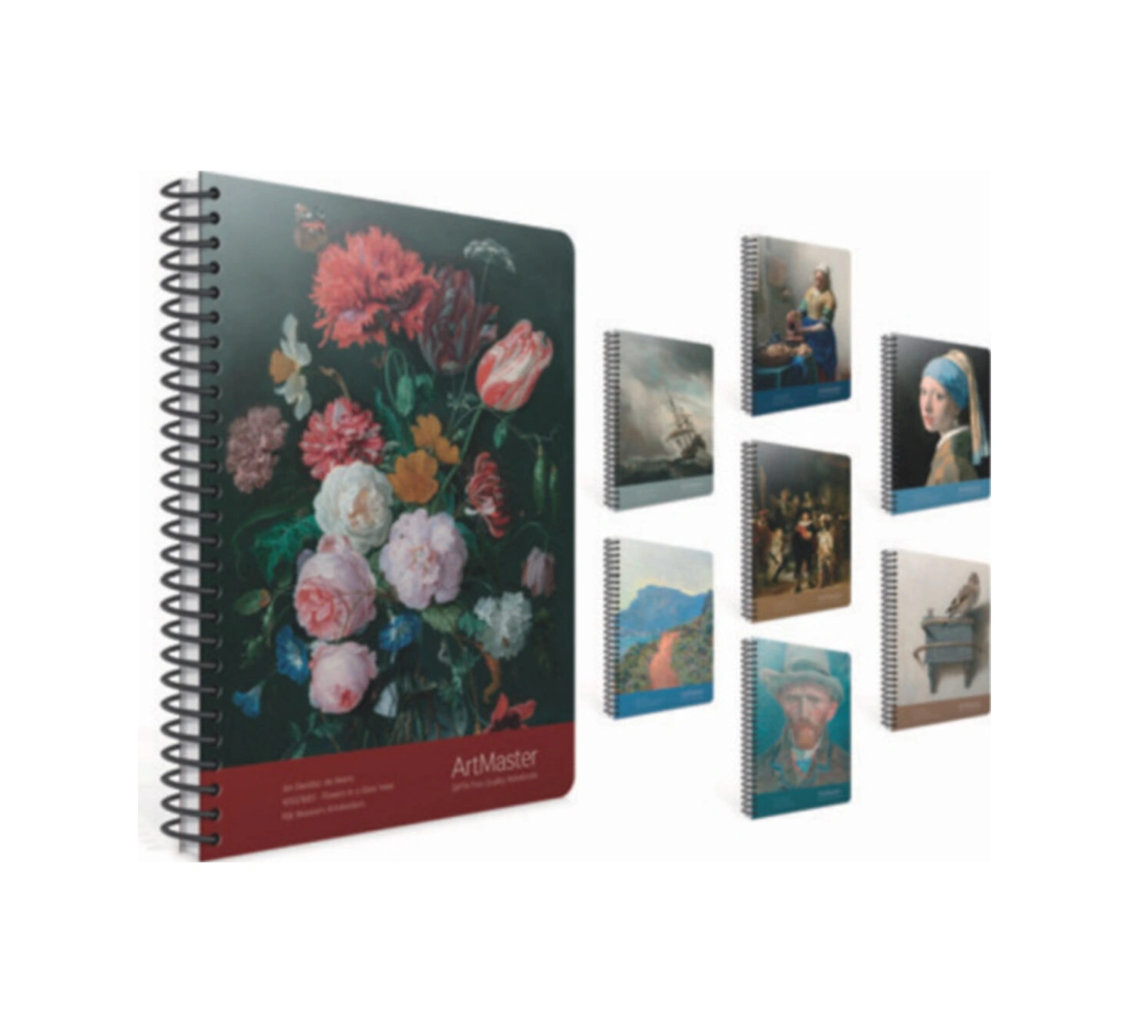 Art Master 19x26 Spralli 100 Yaprak Kareli Defter 3661