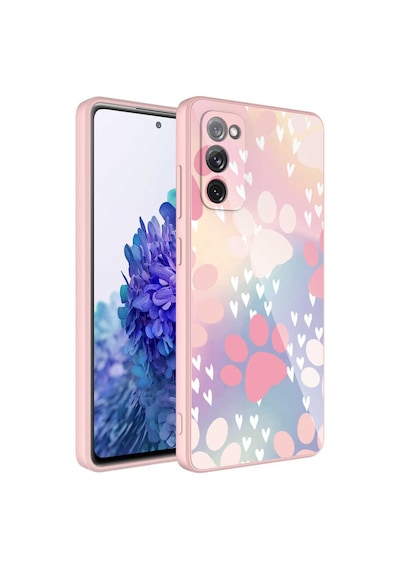 Galaxy S20 Fe Uyumlu Kamera Korumalı Desenli Sert Silikon Zore Epoksi Kılıf-no4 NO4