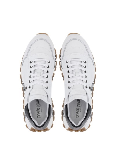 Roberto Cavalli Erkek Hakiki Deri Beyaz Sneakers & Spor Ayakkabı 780 29777 Erk Ayk Sk25-26 Neve Beyaz