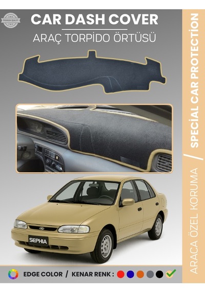 Kia Sephia 1995-1998 Torpido Örtüsü Ön Panel Halı Torpido Koruma Tam Uyum Araca Özel Kaymaz - 718 Stiloto