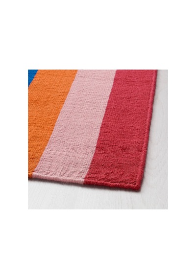 Ikea Halved El Dokuması Halı 170 X 240 Cm Kırmızı - Pembe - Turuncu - Mavi - Sarı Çok Renkli