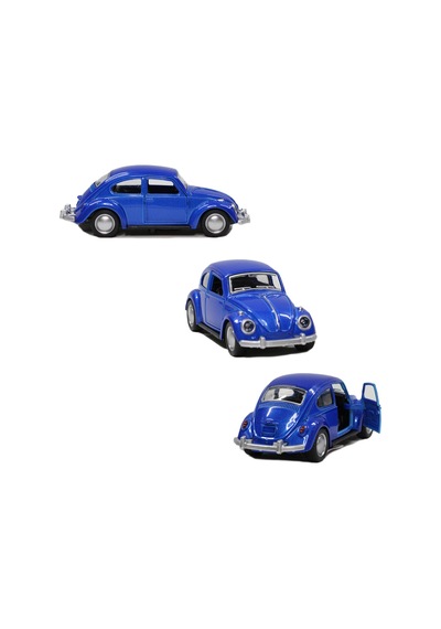 Toyaş Vosvos Beetle Çek Bırak Metal Oyuncak Araba 12 cm Mavi