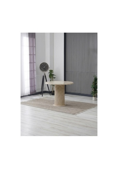 Arel Bohem 90x90 Mebran Masa / 4 Polo Sandalye Takım Gri Gri