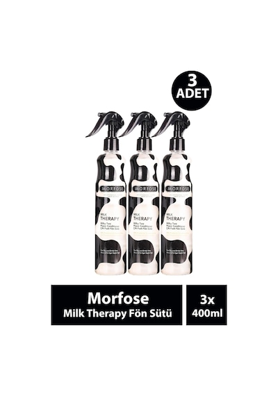 Morfose Milk Therapy Fön Sütü 400 Ml 3 Adet
