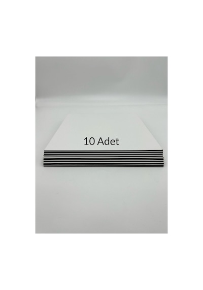 10 Adet 25x25 Cm Mdf Beyaz Pasta Altlığı Tıny Wonders Beyaz / Kahverengi