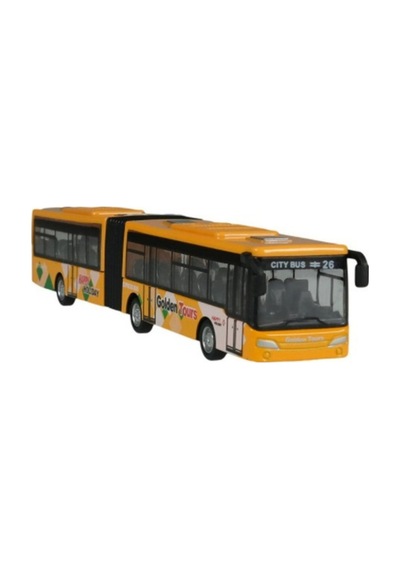 Metal Gövdeli Körüklü Otobüs 1:50 Ölçek Diecast Oyuncak Araç 22 Cm Çok Renkli