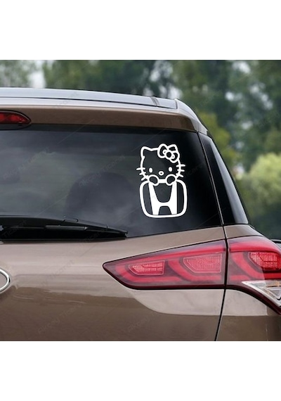 Honda Hello Kitty Sticker Honda Oto Sticker Araç Sticker