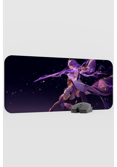 Raiden Genshin Impact Anime Gacha V5 - 70x30 Xl Gaming Mouse Pad Fare Altlığı