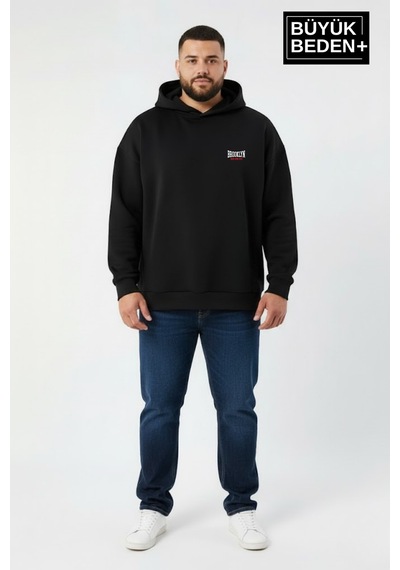 Süperlife Erkek Büyük Beden Brooklyn 1970 Baskılı Kapüşonlu İnce Sweatshirt Spr26bsw964 Siyah Süperlife Erkek Büyük Beden Brooklyn 1970 Baskılı Kapüşonlu İnce Sweatshirt Spr26bsw964 Siyah