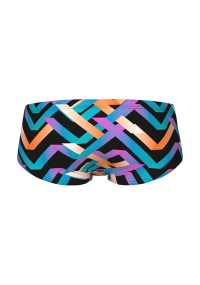 Arena Texture Swim Low Waist Short Erkek Mayo Black Multi White Black Multi White