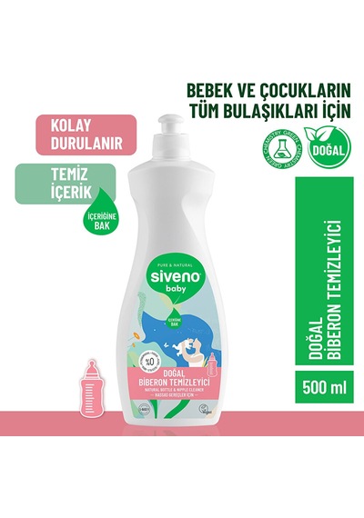Bebek Doğal Emzik Ve Biberon Temizleyici 500ml 3 Adet
