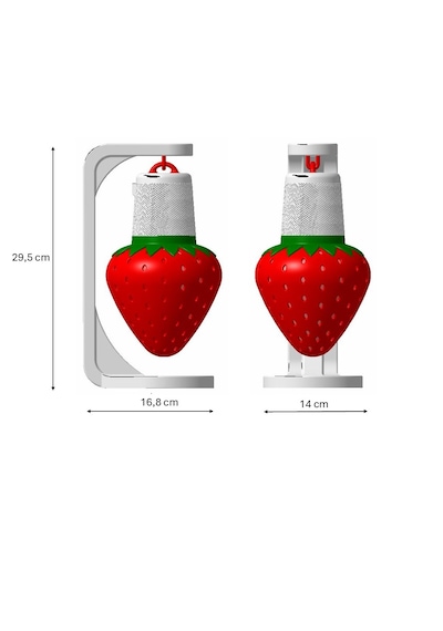 Frulamp Çilek Temalı Abajur Gece Lambası Masa Tipi