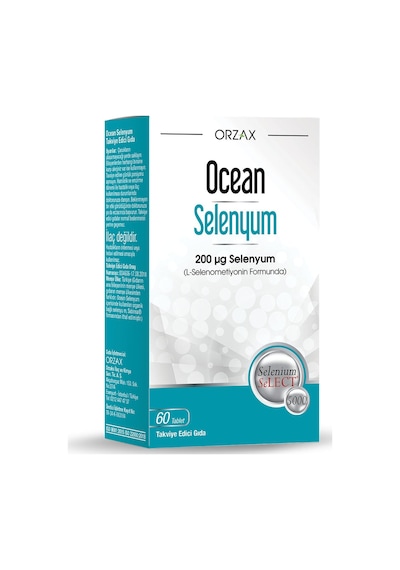 Ocean Selenyum 200 Mcg L-selenometiyonin İçeren Takviye Edici Gıda 1 X 60 Tablet Sku: Smg8690010391834