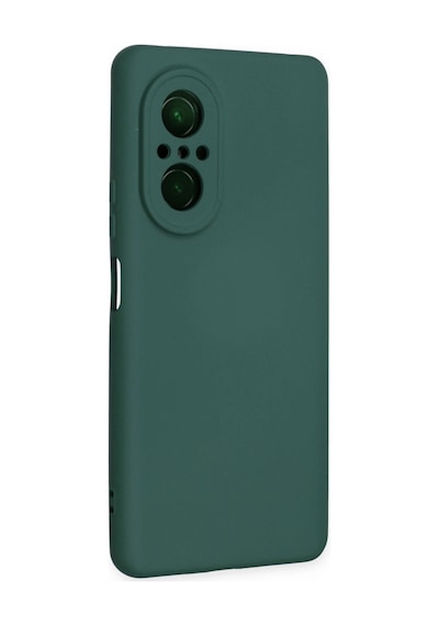Huawei Nova 9 Se Kılıf Nano İçi Kadife Silikon - Koyu Yeşil -