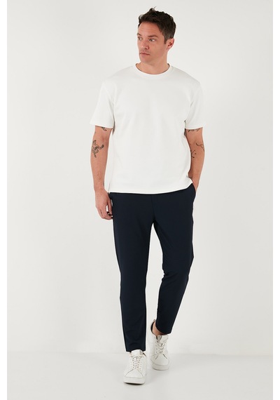 Buratti Pamuklu Regular Fit Bisiklet Yaka Basic Erkek T Shirt 5902772 Ekru
