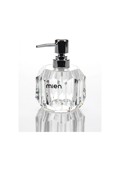 Mien Men 1547 Akrilik Gri Şeffaf Sıvı Sabunluk 15x8x8 Cm Şeffaf
