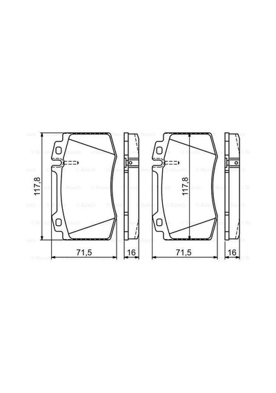 BOSCH 986495278 Fren Balatası Ön Wva 23271 E Seri W211 02 M Seri S Serı